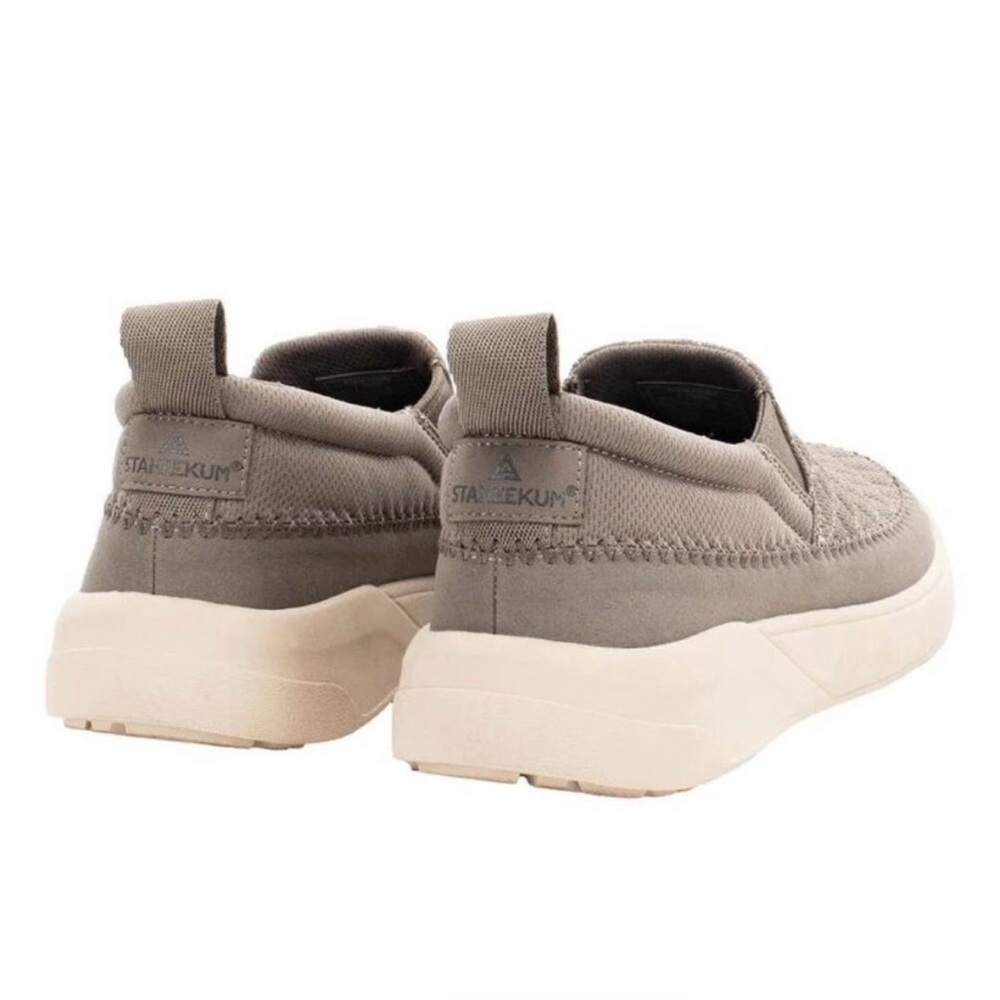 Stylish Staheekum Gray Quilted Slip-On Sneakers Size 8 - Picture 5 of 11